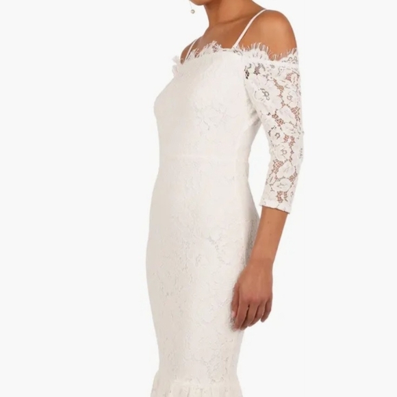 NWT Petal & Pup White Lace Long Sleeve Dress Size Small - Picture 2 of 12